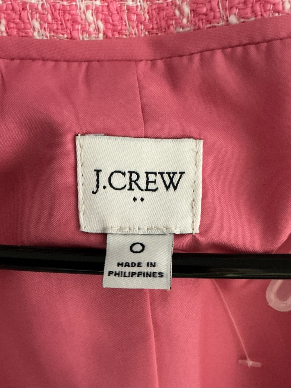 J. Crew Pink Houndstooth Blazer Jacket and Mini Skirt - Picture 3 of 6